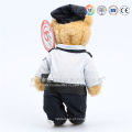 Figura feita sob encomenda dos desenhos animados brinquedos macios da panda do kung-fu